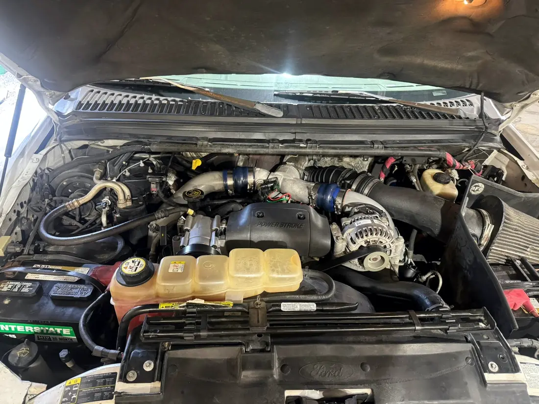 6.0 Power Stroke engine bay