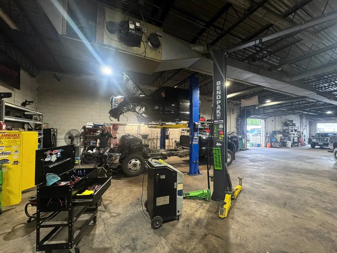 Wide view of the CBS Diesel shop floor